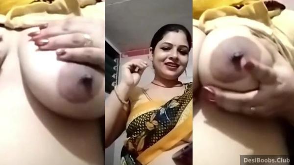 Bhojpuri Milk Big Boobs - Bhojpuri bhabhi showing milky tits in toilet to lover - MMS