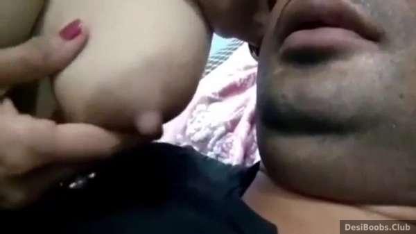 Silky Boob Sex - Wife milky boobs sucking and dirty sex talking - Desi MMS