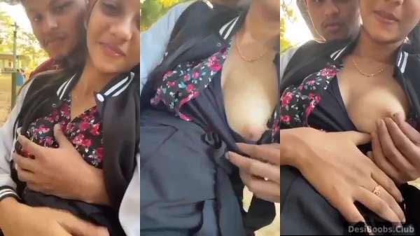 Boobs Touches Mms - Desi hot boobs press mms | 18+ Girl having romance with bf