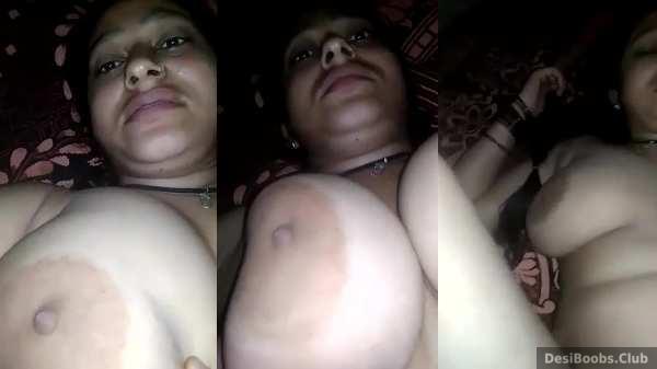 600px x 337px - Indian big boobs MILF secret sex with lover at night - MMS